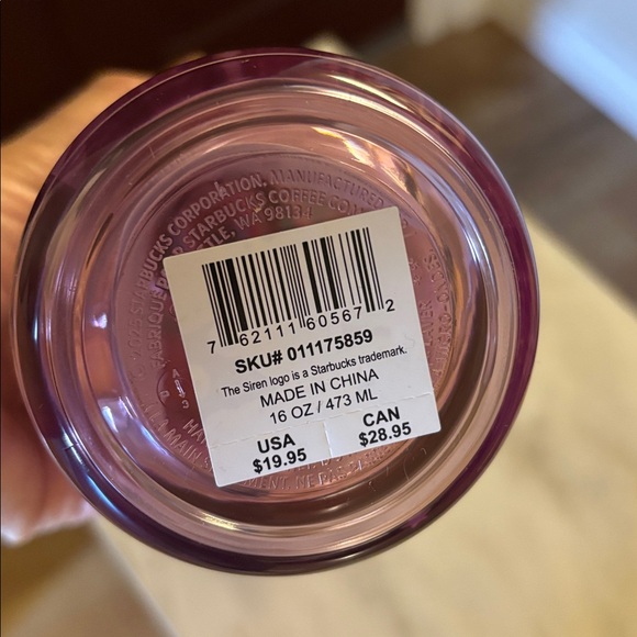 Starbucks Pink Tumbler with Bow - Picture 5 of 5